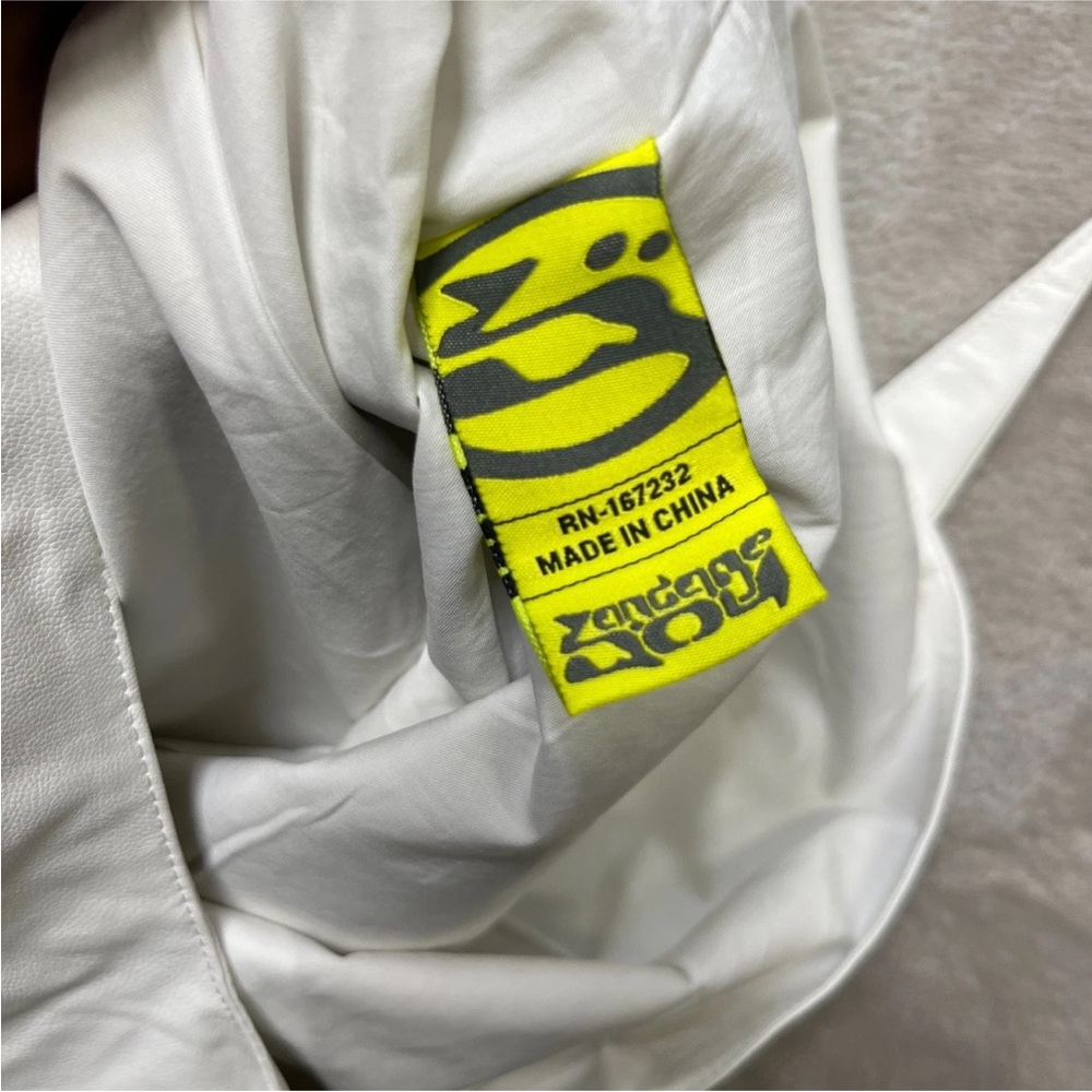 Bandage Boy by OFFgod Unisex Leather Tote Bag Off White New - Picture 5 of 7
